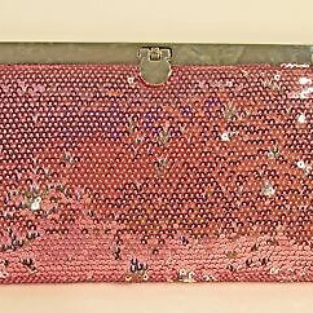 Women’s Fashion Sequins Accordion Wallet – Pink